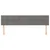 Vidaxl Posteljno vzglavje temno siva 180x5x78/88 cm blago