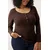 Trendyol Curve Ženska bluza Tbbaw26Af00008, Braon