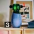 IKEA PS 2026 Vaza, staklo/plava/zelena, 38 cm