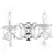 Zidna lampa ML1403-2 CH+WH