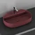 Infinity nadgradni lavabo 60cm rustik bordo