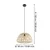 Eglo 390451 - LED prigušiva luster na sajli TRABUCO 2xLED/19W/230V 2200-6500K braon