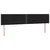 LED uzglavlje crno 183x16x78/88 cm baršunasto