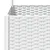 Vrtna sadilica s rešetkom bijela 120 x 40 x 136 cm PP