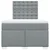 Vidaxl Boxspring postelja z vzmetnico svetlo siva 120x190 cm blago