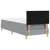 Vidaxl LED Box Spring Postelja Svetlo siva 80 x 200 cm blago