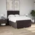 vidaXL vidaXL Box spring postelja z vzmetnico temno rjava 160x200 cm blago, (21306034)