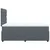 Vidaxl Box spring postelja z vzmetnico temno siv 120x190 cm žamet