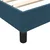Vidaxl Box spring postelja z vzmetnico temno modra 80x220 cm žamet