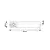Rabalux Pametno svetlo Soft2, LED 8W, L68cm, Srebrne boje
