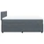 Vidaxl Box spring postelja z vzmetnico temno siva 140x200 cm žamet