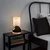 Opviq Stona lampa 8013, 17x17x33 cm, IP20, Crno-bela