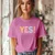 Camiseta Majica sa štampanim printom Cam 248, Ženska, Orhideja