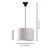Conceptum Hypnose Luster Pie, 65cm 30x30 cm , Svetlosivi
