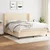 vidaXL vidaXL Box spring postelja z vzmetnico krem 160x200 cm blago, (20897539)
