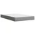Vidaxl Boxspring postelja z vzmetnico svetlo siva 120x190 cm blago