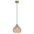 Globo 15898H - Luster na sajli JESSICA 1xE27/60W/230V prečnik 22 cm zlatni