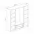 Hanah home Ormar Kale Plus 180x210x52cm Sivi