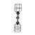 Opviq Zidna lampa E27 Socket, Crna