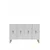 Hanah Home komoda Ayshe 120, 120 cm, bela / zlatna
