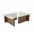 HANAH HOME Sto za dnevnu sobu Flavio Walnut