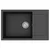 Umivaonik Crna 780 x 500 mm 80% kvarc i 20% smola