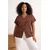 Trendyol Curve Ženska bluza Tbbss25Af00071, Braon