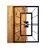 WALLXPERT Zidni sat Wooden Clock 37, Crna