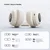 Manbuzhehuazai Bluetooth slušalice Halo Space, Bele