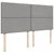 Vidaxl Box spring postelja z vzmetnico svetlo siva 200x200 cm blago