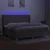 vidaXL Box spring postelja z vzmetnico LED taupe 200x200 cm blago