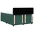 Vidaxl Box spring postelja z vzmetnico temno zelena 160x200 cm žamet