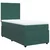Vidaxl Box spring postelja z vzmetnico temno zelena 90x200 cm žamet