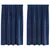 Zavjese za zamračivanje 2 pcs Tamno plava 140 x 175 cm Baršun