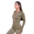 GymBeam Women‘s Pulse 1/2 Zip Running Sweatshirt Vetiver