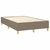 Vidaxl Box spring postelja z vzmetnico taupe 120x190 cm blago