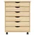 Pokretni ormar s ladicama MOSS Prozirni lak 53 x 39 x 65,5 cm