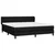 Vidaxl Box spring postelja z vzmetnico črna 180x200 cm blago