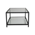 Wallity Klub sto 90x40x60cm Sivo-Crni