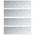 Stepenica Pravokutni 4 pcs Srebrno 70 x 20 cm Aluminij