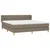 Vidaxl Box spring postelja z vzmetnico taupe 160x200 cm blago