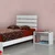 Hanah Home Ram za krevet Fuga 100, 105x100x205 cm, Beli