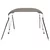 Tenda bimini s 2 luka sivi 180x150x110 cm