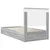 Krevet s od storage Siva Sonoma 100 x 200 cm Konstruirano drvo