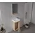 HANAH HOME Kupatilski ormarić sa umivaonikom i ogledalom (2 komada) Conza 45 157