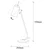 Opviq Sivani MR 611 Stona lampa, Crna
