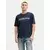 JACK & JONES Majica JJDevin Daytona  mornarska / bela