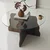 HANAH HOME Sto za dnevnu sobu Butterfly Walnut Transparent