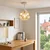 BRILAGI - LED plafonski luster R GLASS 1xE27/60W/230V prečnik 18 cm bela/dimljeno bež