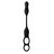 Jock Hyper Thrusting & Vibrating Anal Plug with C-Ring Black